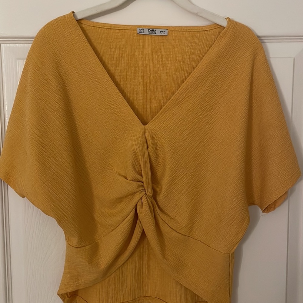 Yellow Zara top